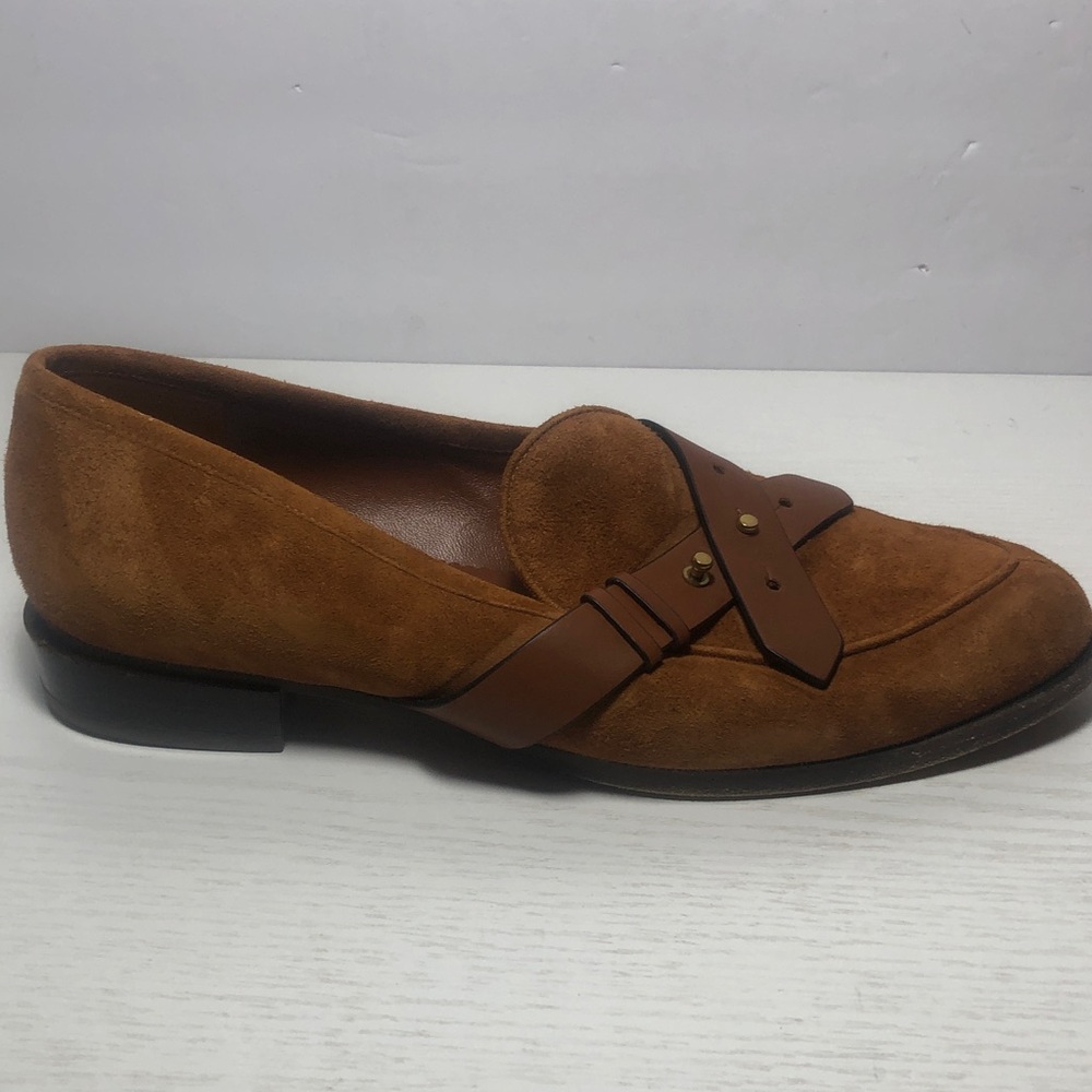 Frame Le Larchmont Suede Loafer Whiskey Women’s Size 40/US 9.5
